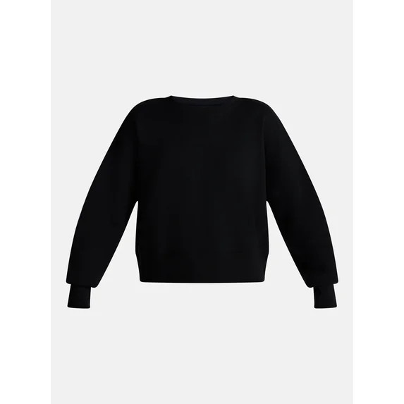 No Boundaries Boxy Fleece Sweatshirt, Midweight, Women's XXS-XXL | Walmart (US)