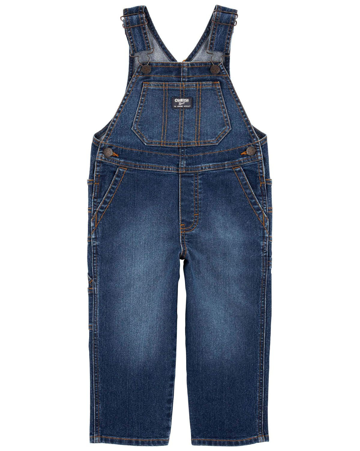 Dark Wash Toddler Stretch Denim Overalls | carters.com | Carter's