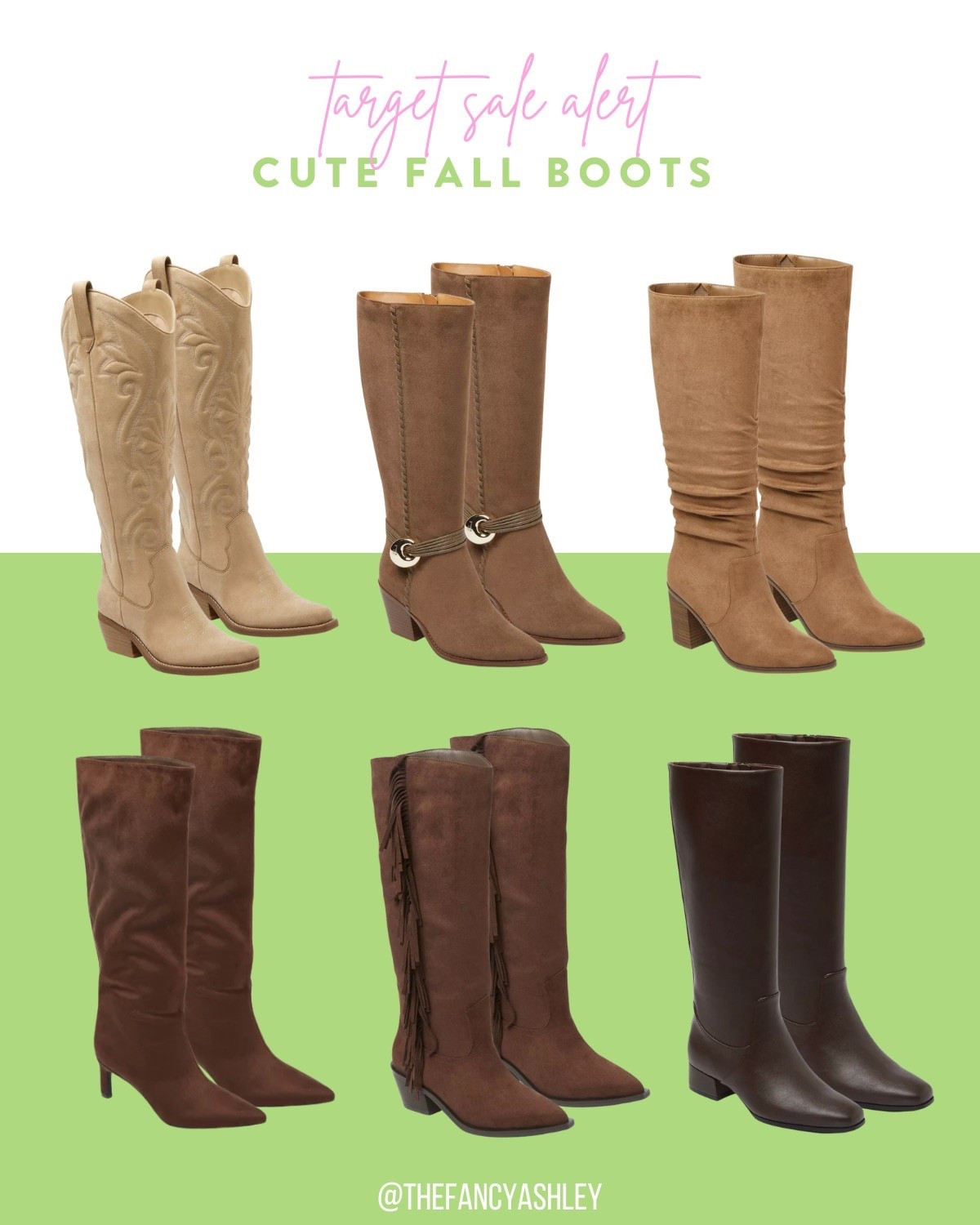 Target sale alert - cute fall boots! Now's the time to grab a cute pair of boots just in time for fall. Target is having a 3 day shoe sale and boots are 20% off!! So many cute pairs to choose from - booties or knee high, tons of colors and styles. Run, don't walk - you need this fall closet staple in your life!

#LTKShoeCrush #LTKFindsUnder100 #LTKSeasonal