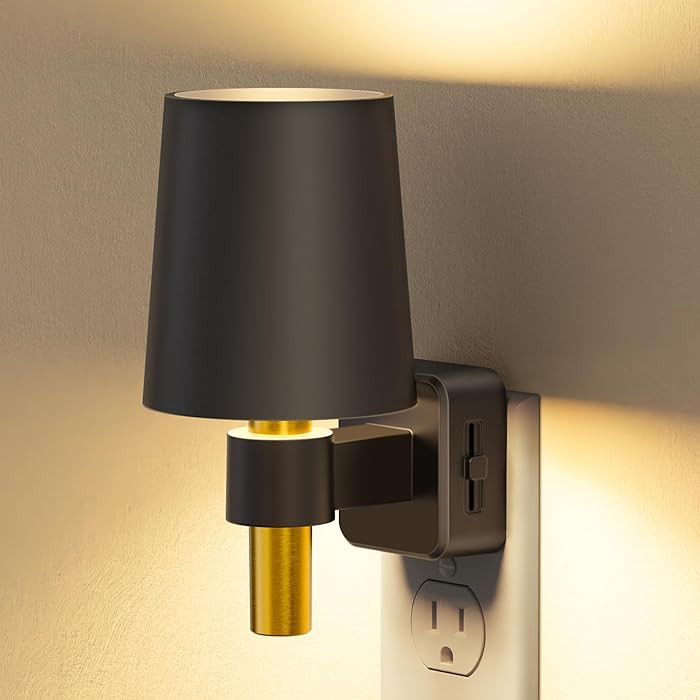 Briignite Night Light, Dimmable Night Lights Plug into Wall, Dusk to Dawn Sensor, Soft White 3000... | Amazon (US)