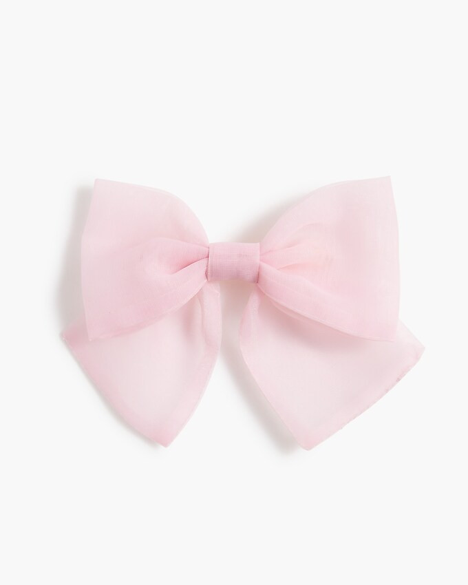 Girls' tulle bow hair barrette clip | J.Crew Factory
