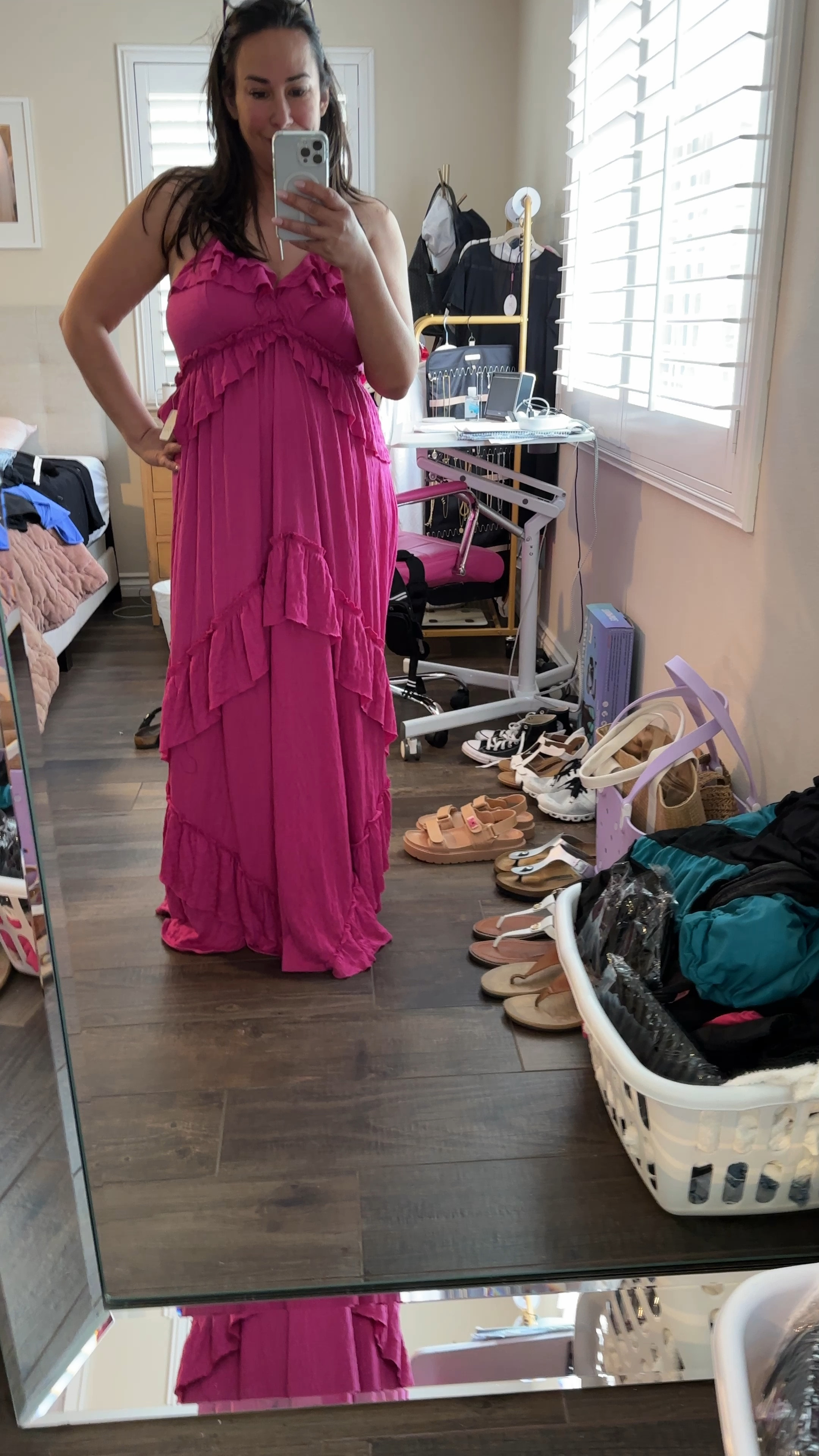 This free people dress is perfect for vacations, weddings, baby showers or anywhere you’re going to have a picture taken. I sized down from and XL to a medium. It’s flowey and loose. I have the large and it fit fine as well. I’m 5’5 and would wear it with sandals or wedges

#LTKOver40 #LTKStyleTip #LTKMidsize