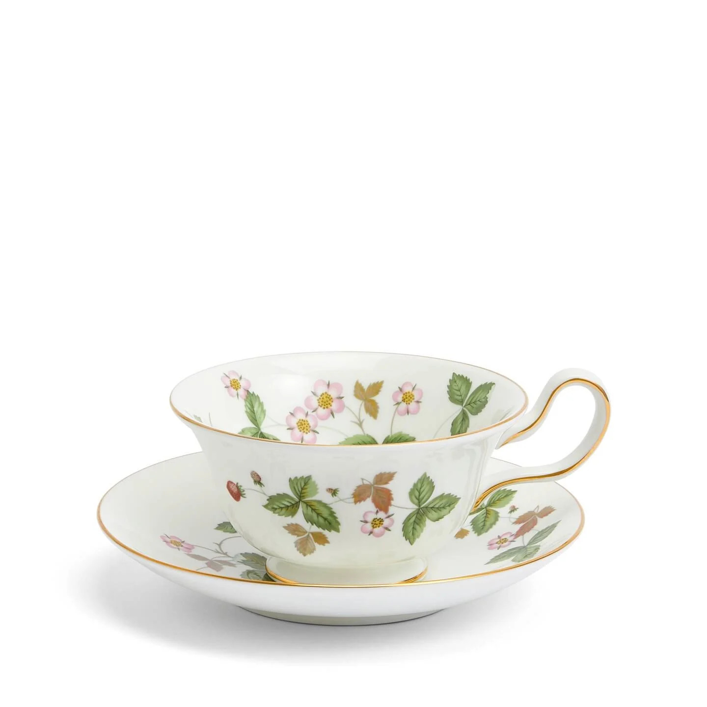 Wild Strawberry Teacup & Saucer Peony | Wedgwood | Wedgwood