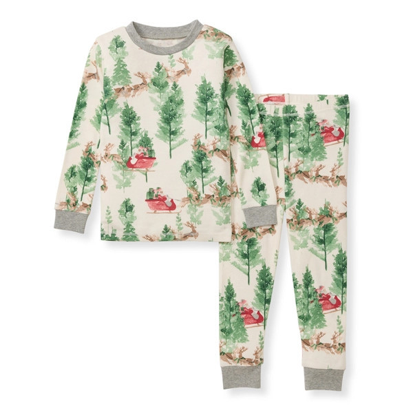 Present Delivery Organic Cotton Matching Family Pajamas | Burts Bees Baby