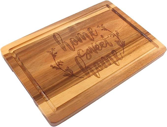 HomeLove Inc. Home Sweet Home Engraved Wood Cutting Board, Gifts for Cook Lover, chef, Friend, Fa... | Amazon (US)