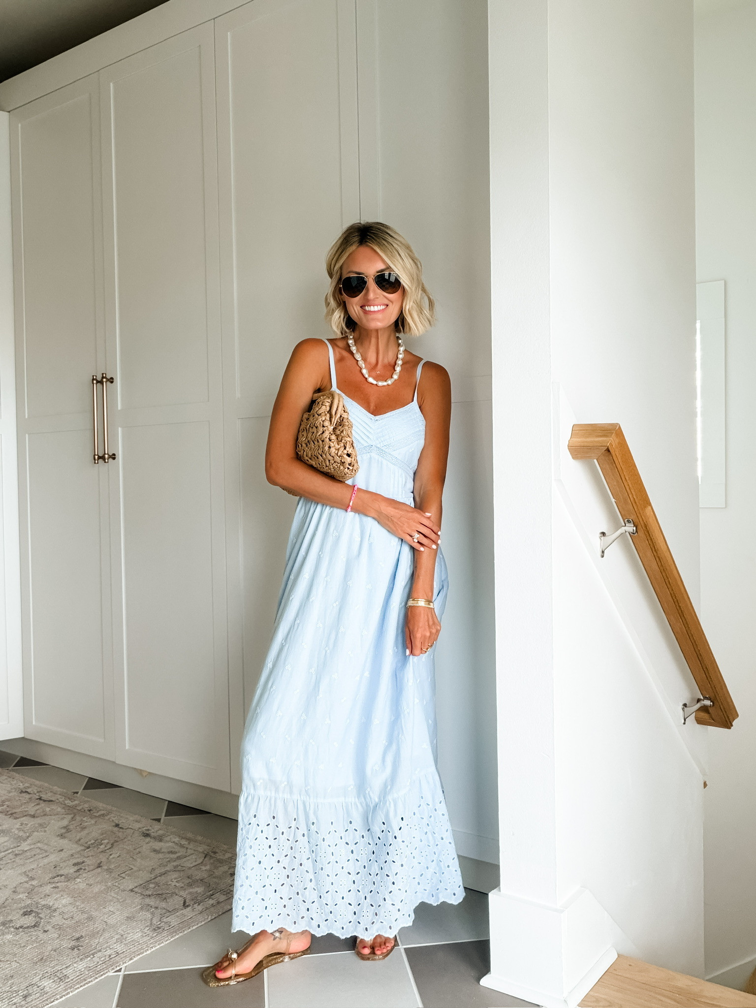 This light blue eyelet dress is so pretty! I can't believe it's a Target find! This would even be pretty to wear this weekend for the 4th! Wearing XS!

Loverly Grey, Target, summer dress, july 4th outfit inspo, resort wear, blue dress, maxi dress 

 

#LTKSeasonal