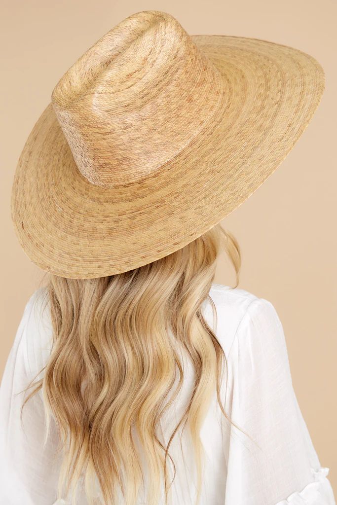 Western Natural Wide Palma Hat | Red Dress 