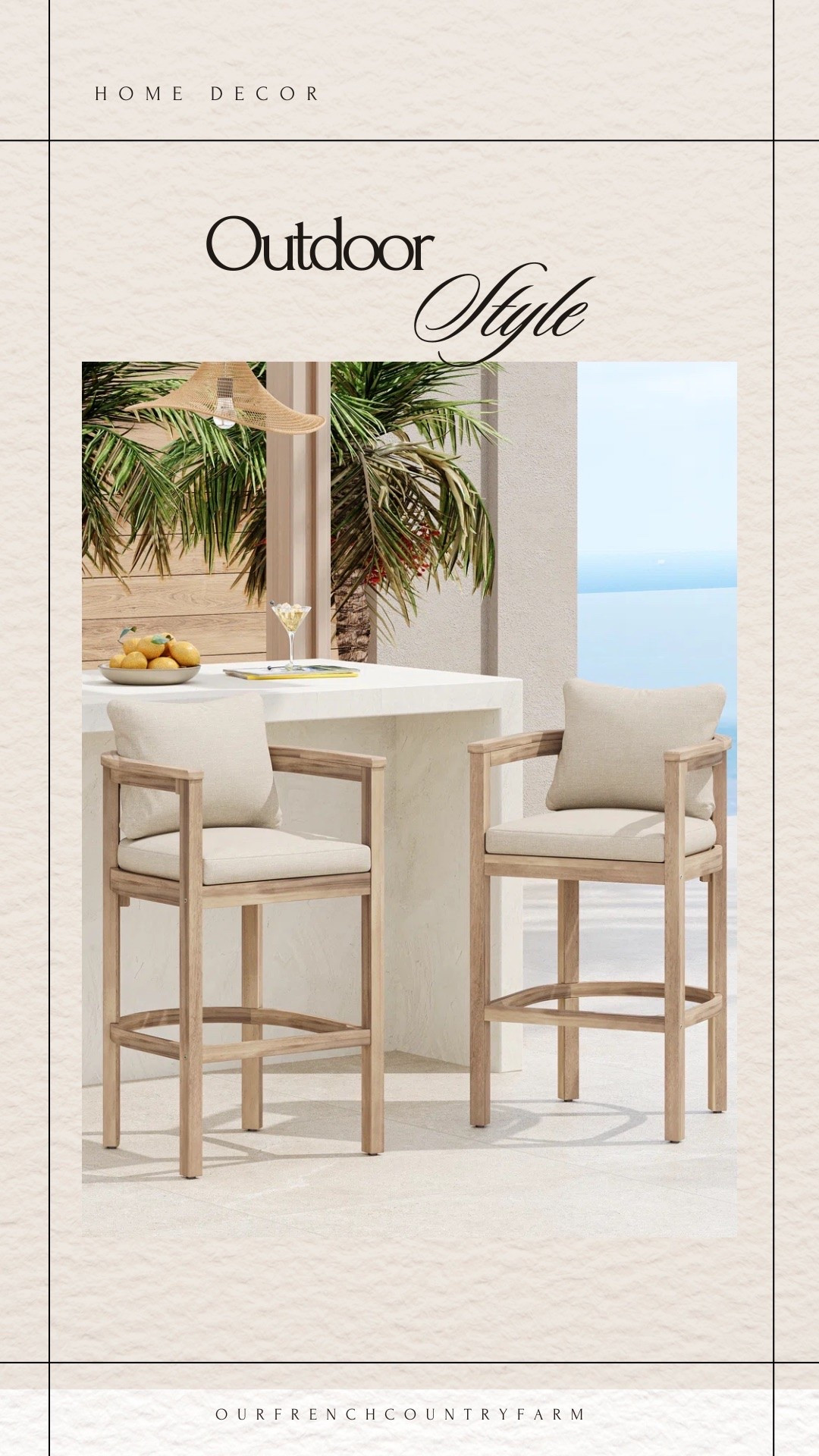 I am so in love with these and the reviews are amazing. The price is crazy good at two for $320! These are outdoor stools but I think you could use these inside too! ￼

#LTKSaleAlert #LTKHome #LTKmomlife