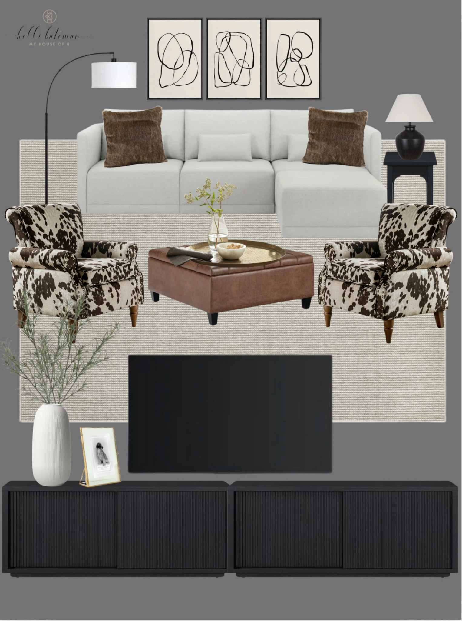 Modern living room from Walmart. 
