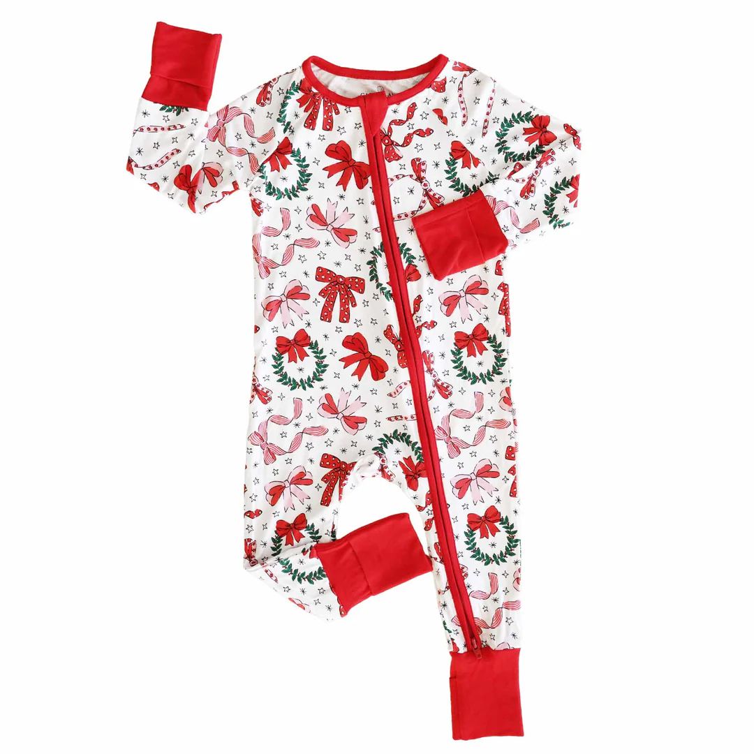 Wrapped In A Bow Convertible Zip Romper | Caden Lane