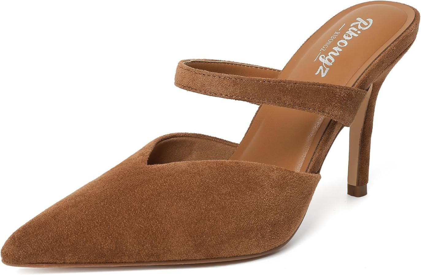 RINBONGZ Women's Pearl High Heels Pointed Closed Toe Wedding Shoes for Bride Stiletto Ankle Strap... | Amazon (US)