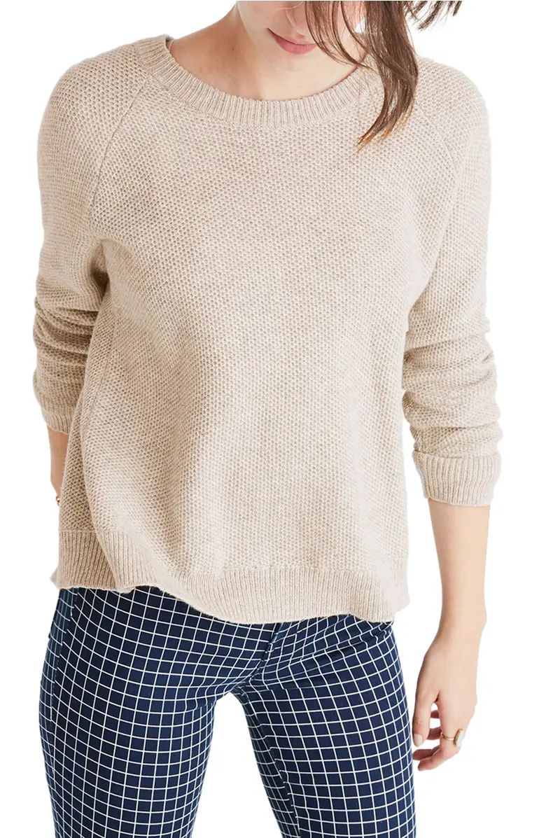 Madewell Province Cross Back Knit Pullover | Nordstrom