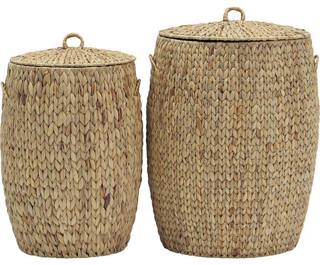 Aufbewahrungskörbe Laun mit Deckel, 2er-Set | Westwing EU