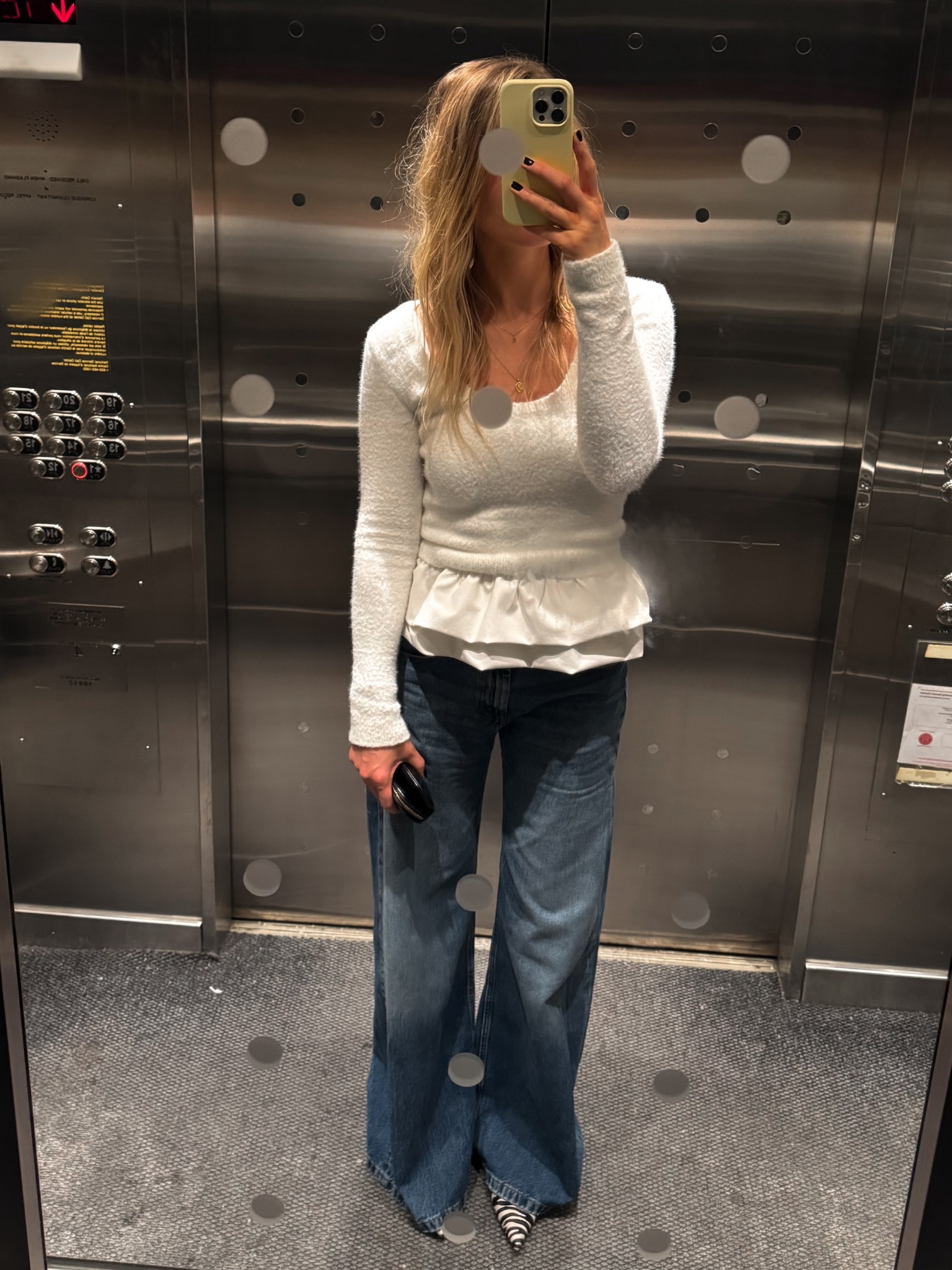 Peplum sweater, super wide leg jeans & zebra kitten heels 
Winter outfit
Palazzo jeans
Zebra pumps


#LTKootd #LTKTall #LTKOver40