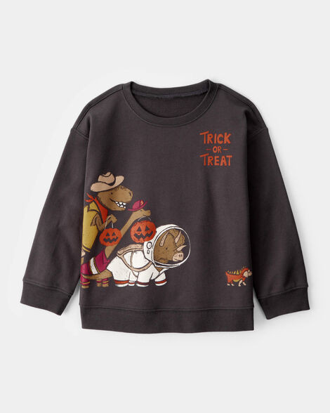 Toddler Boy Halloween Trick or Treat Dinosaur Pullover - Black | Carter's Inc