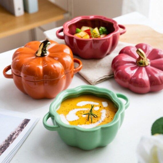 BOWLLOWEEN - Pumpkin Shaped Dish,Pumpkin shapped Bowl, Pumpkin Style, Halloween dish, Halloween b... | Etsy (US)