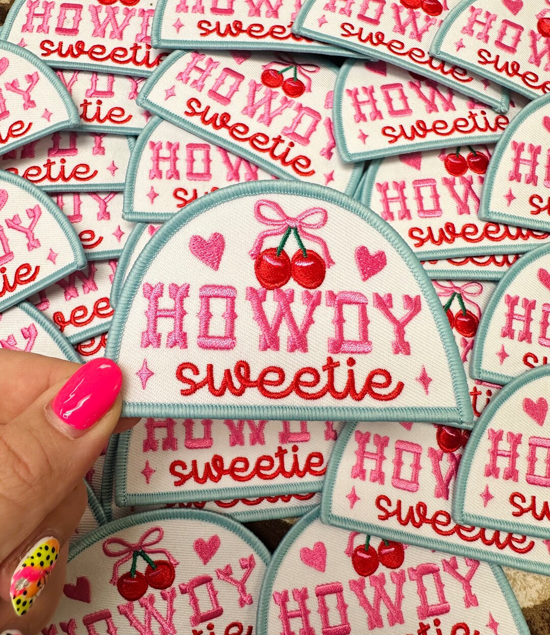 Howdy Sweetie Embroidered Iron on Patch - Etsy | Etsy (US)