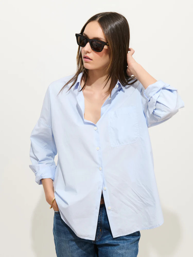 Jo Shirt In Cotton Poplin | Alex Mill