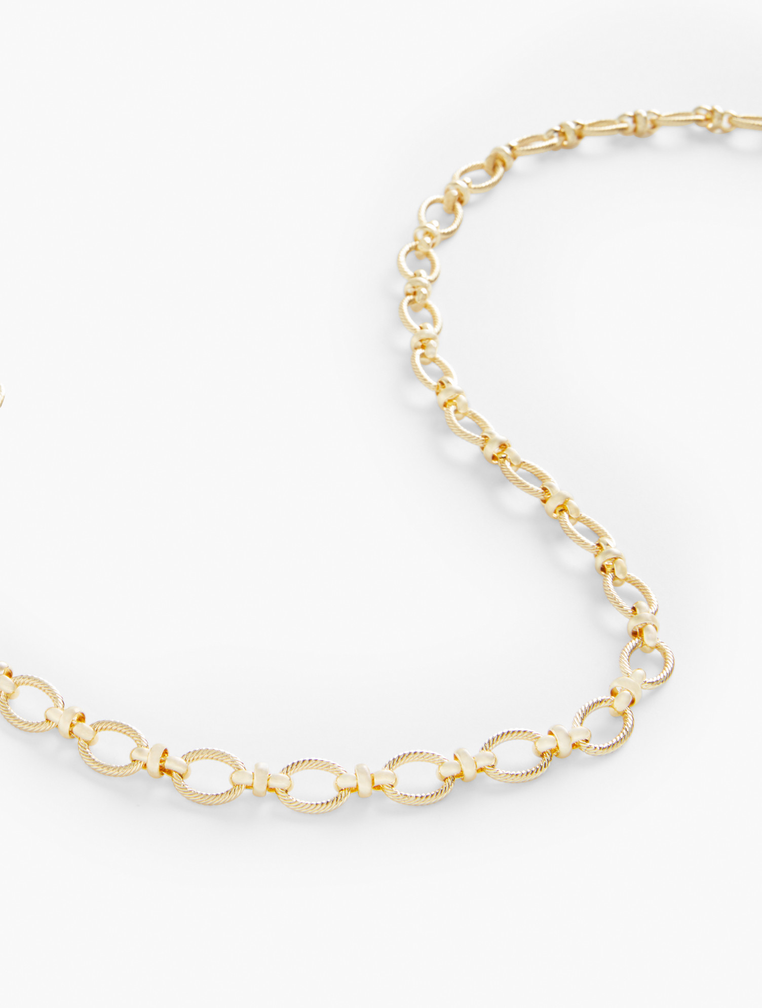 Classic Links Toggle Necklace - Metal/Gold - 001 Talbots | Talbots