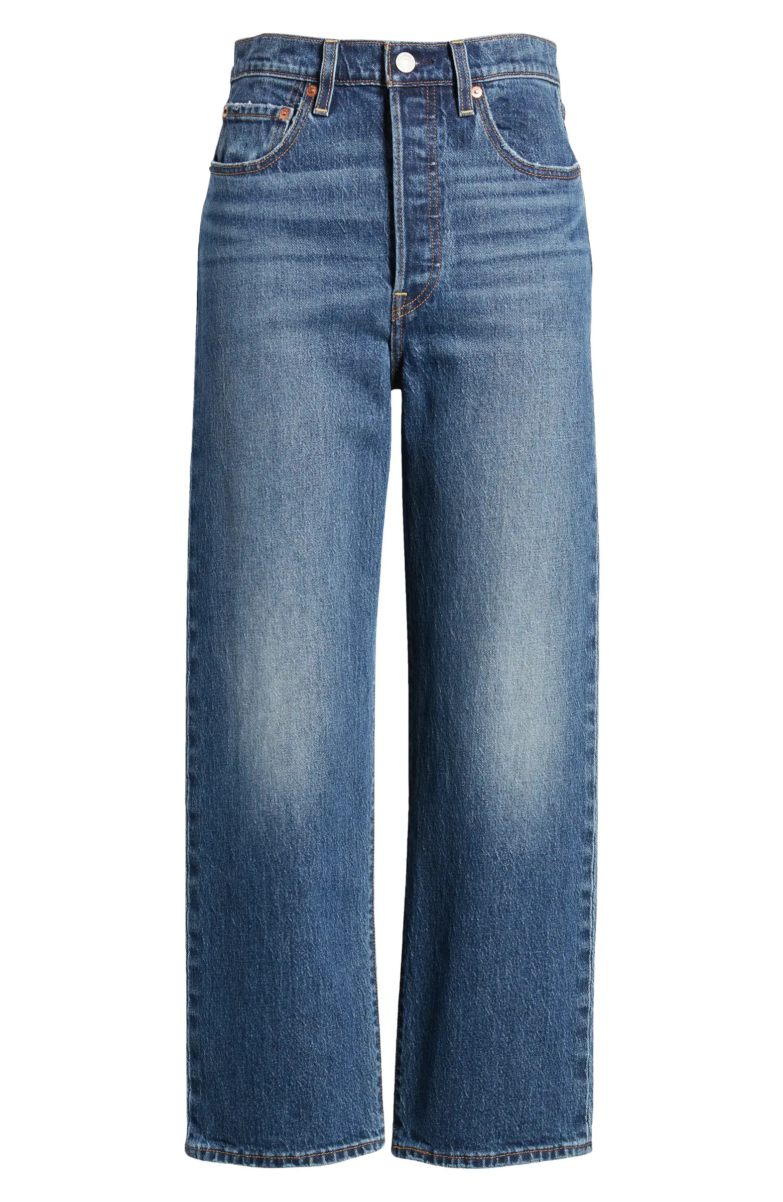 Levi's® Ribcage High Waist Ankle Straight Leg Jeans | Nordstrom | Nordstrom