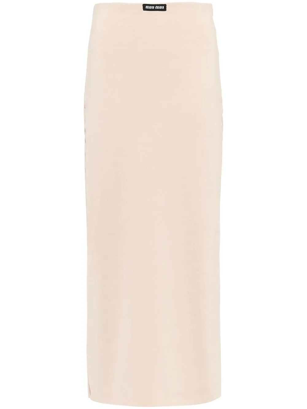 Miu Miu high-waist Midi Skirt - Farfetch | Farfetch Global