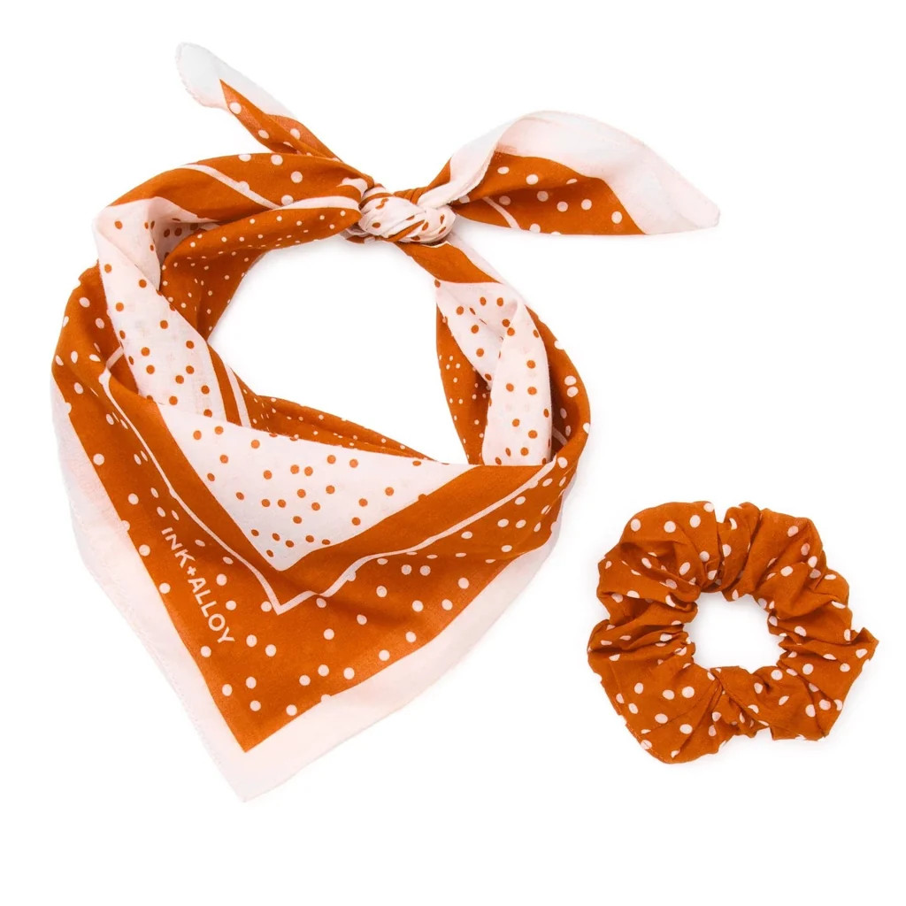 Game Day Polka Dot Scarf + Scrunchie Set | Lilla & Beth
