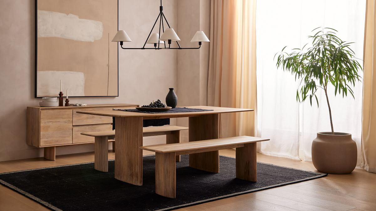 Anton Solid Wood Dining Table (72", 86", 120") | West Elm (US)