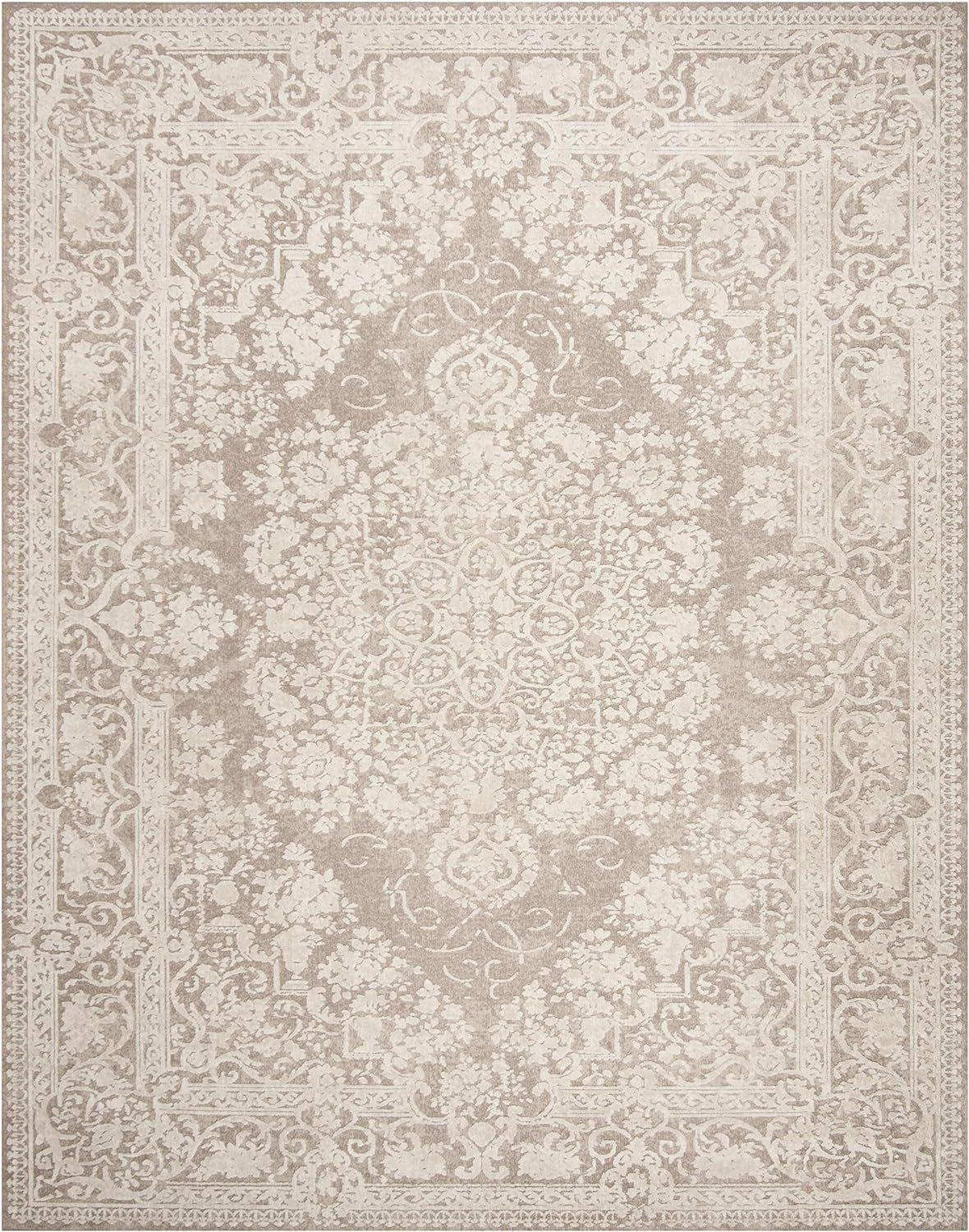 SAFAVIEH Reflection Collection 8' x 10' Beige/Cream RFT664A Vintage Distressed Area Rug | Amazon (US)