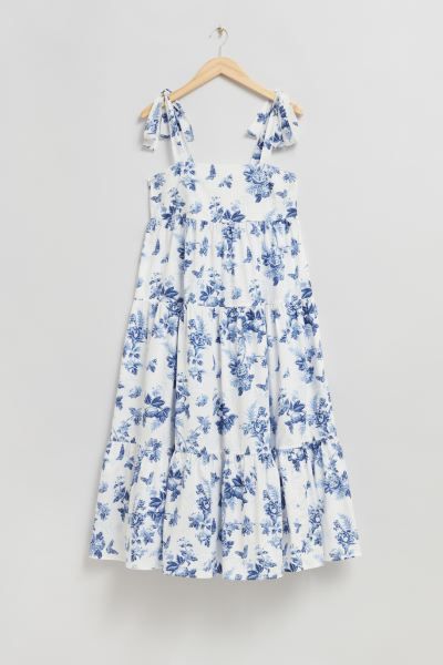 Tiered Babydoll Midi Dress | H&M (UK, MY, IN, SG, PH, TW, HK)