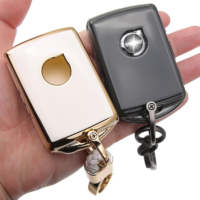 2PCS Compatible with Volvo Key Fob Cover Fits 2018 2019 2020 2021 2022 2023 2024 2025 Polestar 1 T5 T6 V60 V90 XC40 XC60 XC90 S60 S90 Case Accessories TPU Protector Clear/White | Amazon (US)