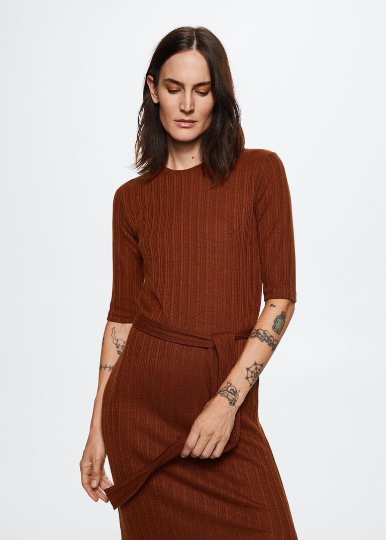 Bow gown -  Women | Mango USA | MANGO (US)