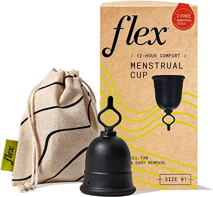 Flex Cup Starter Kit (Slim Fit - Size 01) | Reusable Menstrual Cup + 2 Free Menstrual Discs | Pul... | Amazon (US)