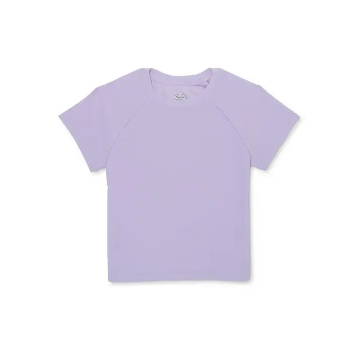 Wonder Nation Girl's Short Sleeve Rashguard Swim Top, Sizes 4-18 & Plus | Walmart (US)