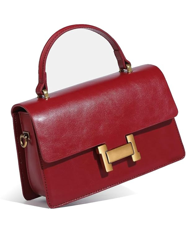 Designer Satchel Purses For Women, Small Cute Crossbody Handbag, Ladies Vegan Leather Top Handle ... | Amazon (US)