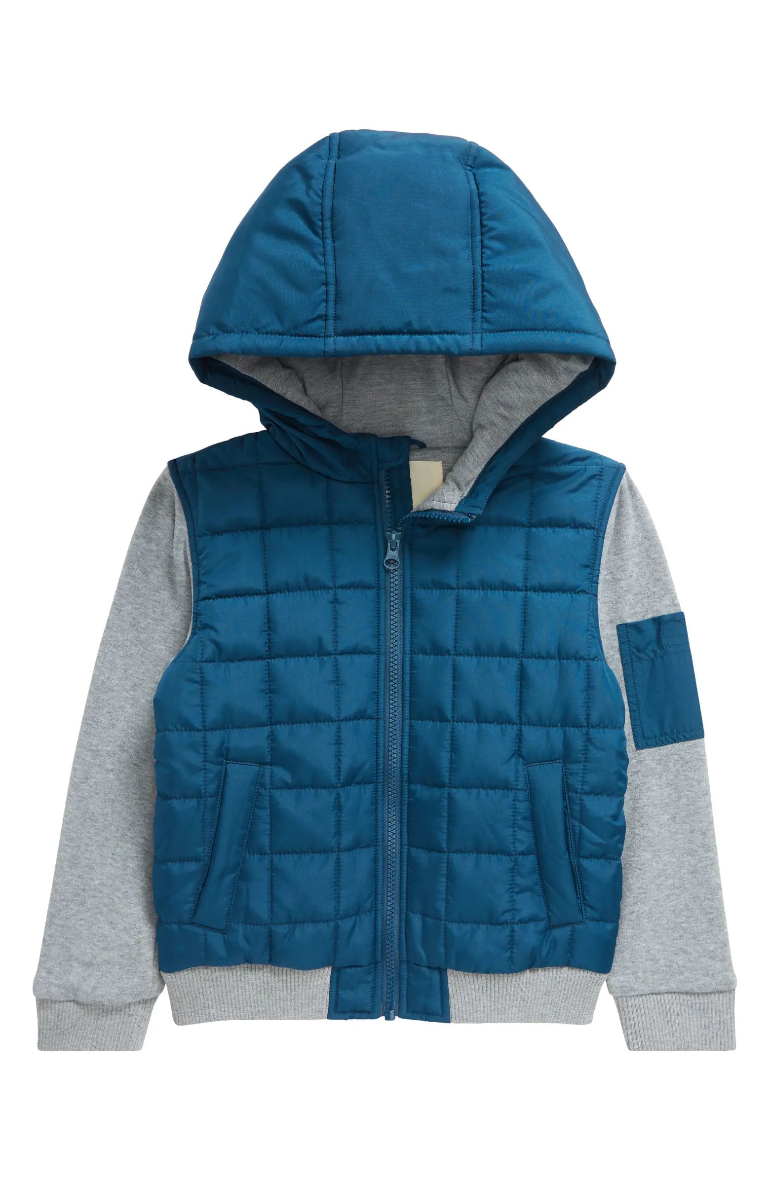 Tucker + Tate Kids' Summit Crest Mixed Media Jacket | Nordstrom | Nordstrom