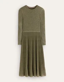 Ribbed Metallic Dress | Boden (US)