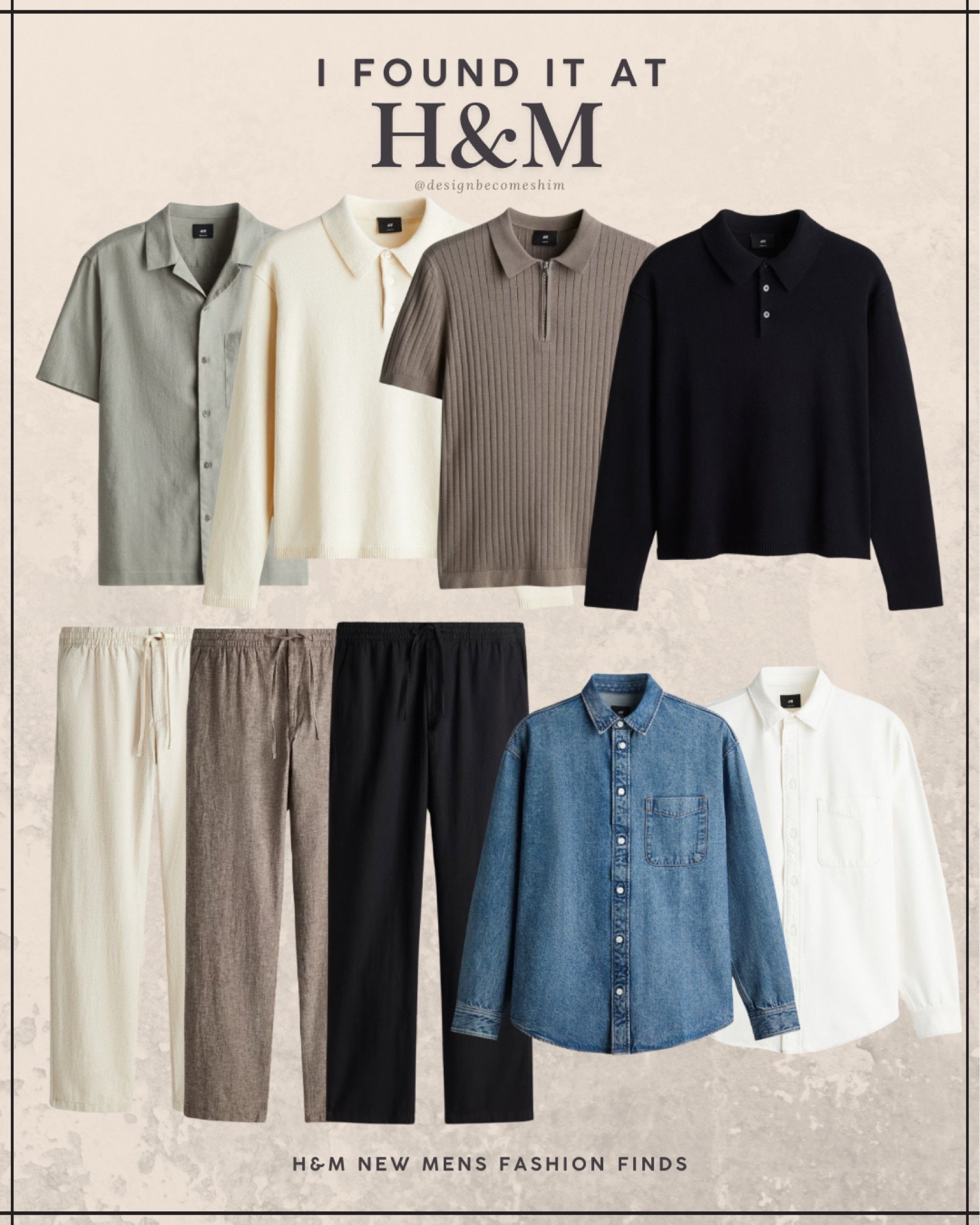 NEW IN! Shop these men’s pieces from H&M’s new collection. 

Men’s clothing, menswear, spring, polo, men’s denim, linen pants, denim shirt, green, taupe, navy blue

#LTKFindsUnder50 #LTKMens #LTKSeasonal