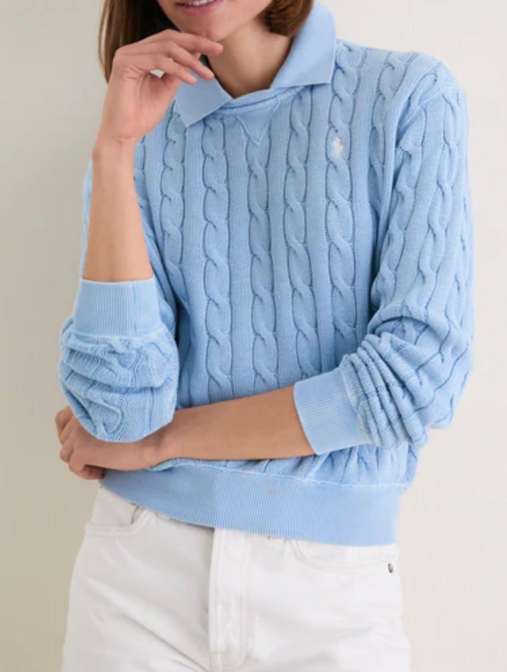 Cotton spring sweater, add to cart! 

#LTKOver40 #LTKSeasonal