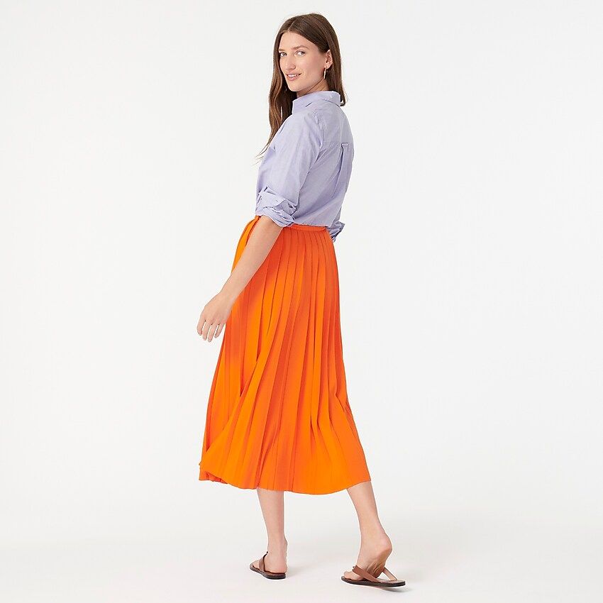 Pleated sweater-skirt | J.Crew US