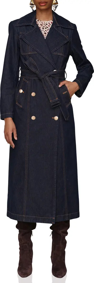 Belted Utility Denim Trench Coat | Nordstrom Rack