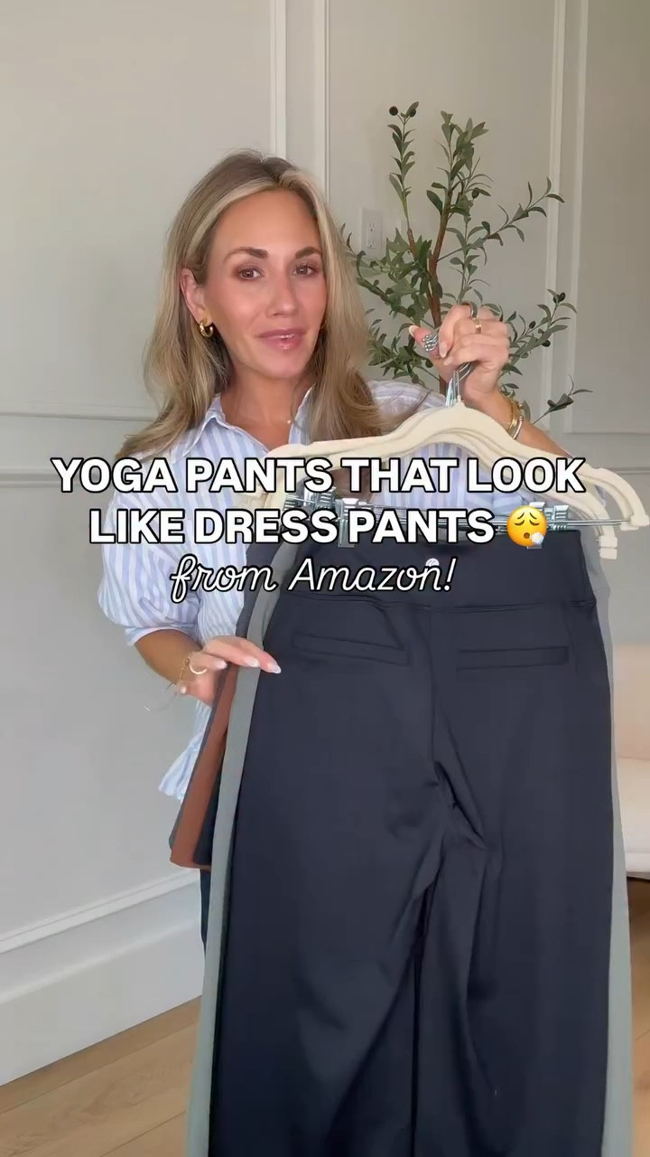 My favorite wide leg yoga pants that look like dress pants! As as well a their new cropped wide leg pants and the cutest trouser shorts! You can wear these pants to the office and no one would ever know how comfy you actually are 🙌 These also come in length options! Perfect for office, teachers, travel and just everyday! 

#LTKmomlife #LTKWorkwear #LTKootd