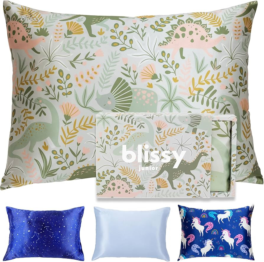 Blissy Toddler Silk Pillowcase - 100% Pure Mulberry Silk - 22 Momme 6A High-Grade Fibers - Soft a... | Amazon (US)