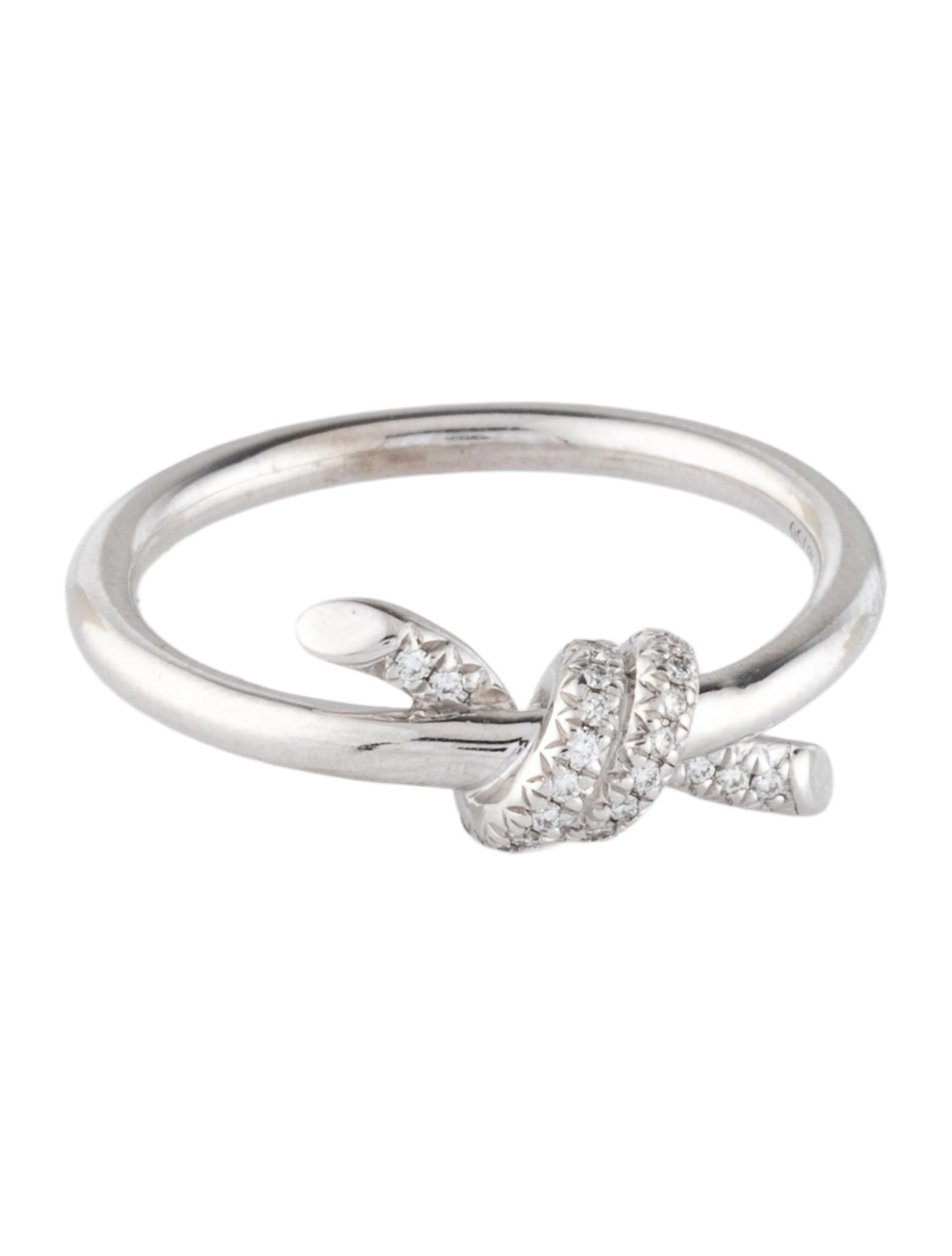 18K Diamond Knot Ring | The RealReal