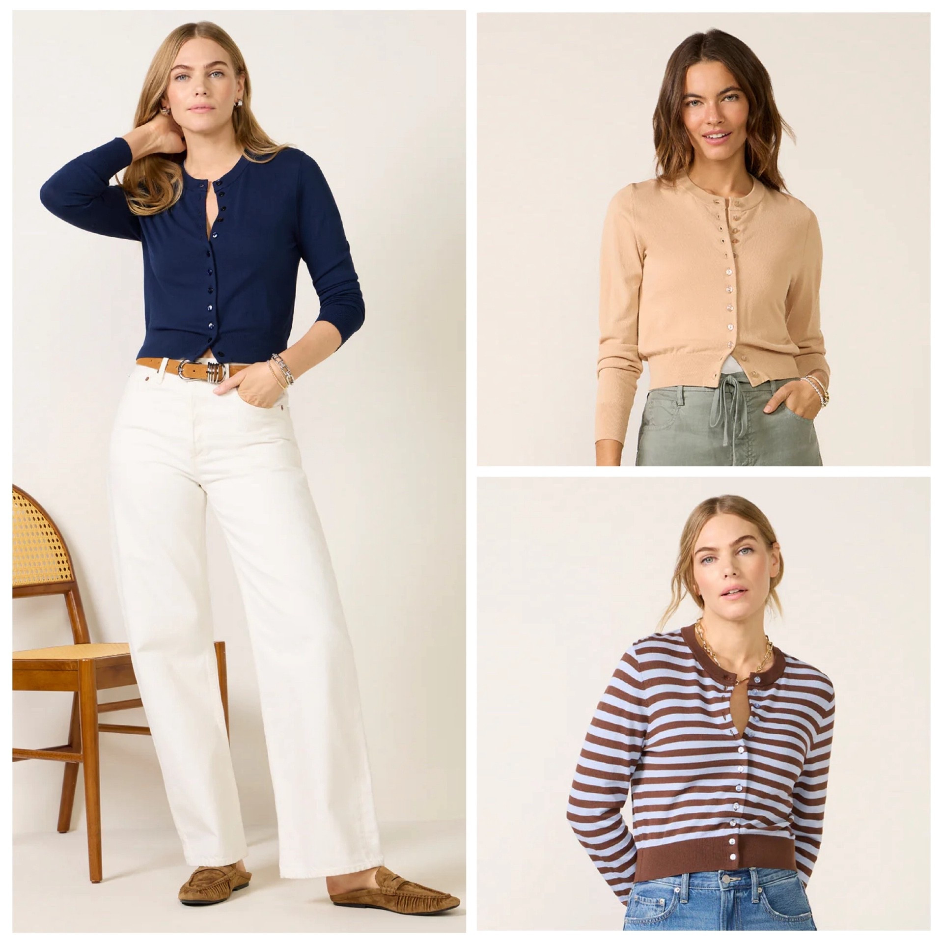 525 America Cardigan from Evereve.  Runs small.  I’m wearing a size medium and normally wear a XS or S. Such good quality and exceptional fit.

#LTKOver40 #LTKWorkwear #LTKPetite