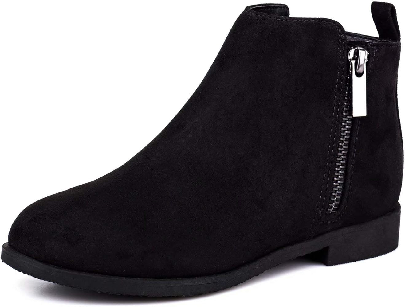 Harvest Land Girl Boots Kids Ankle Boots Warm Side Zipper Boots Low heel Short Booties Winter Sno... | Amazon (US)