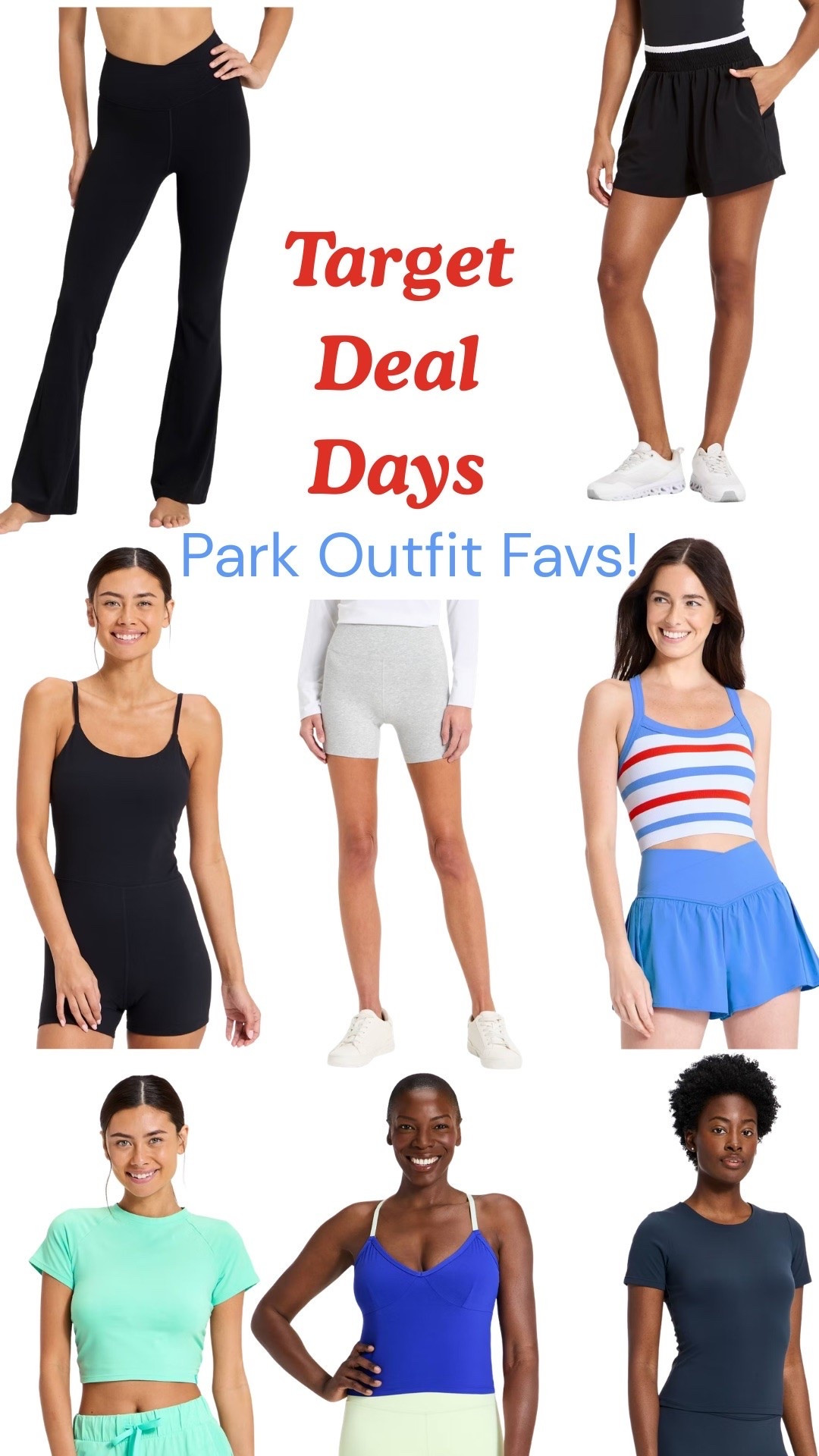Target deal days. Workout outfits. Travel outfit. Theme park outfits.