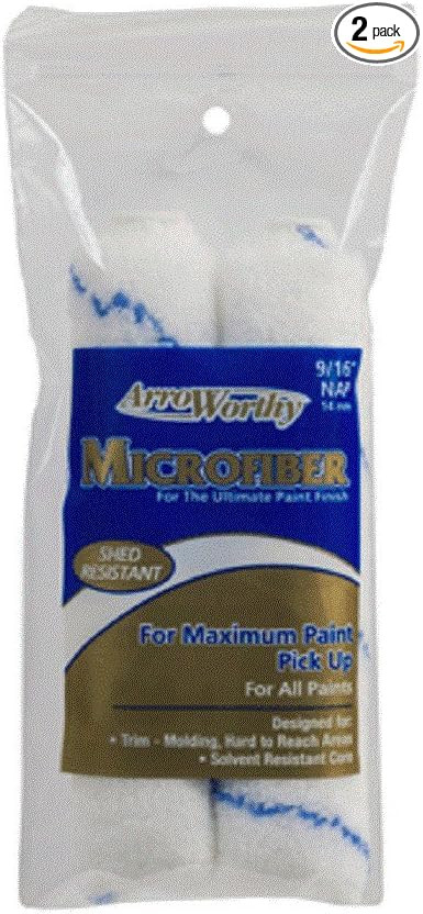 Arroworthy Microfiber 9/16 in. x 6.5 in. W Paint Roller Cover 2 pk | Amazon (US)