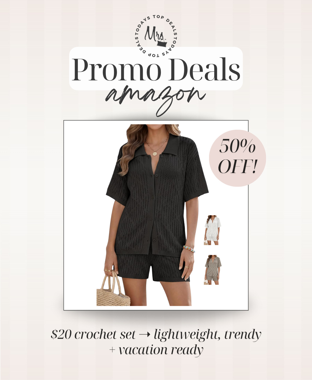 $20 crochet set ➝ lightweight, trendy + vacation ready 

 #LTKSeasonal #LTKSaleAlert #LTKSwim