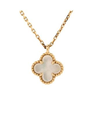Pre-Owned Van Cleef & Arpels Sweet Alhambra Pendant Necklace 18K Gold and Mother of Pearl  | Bloo... | Bloomingdale's (US)