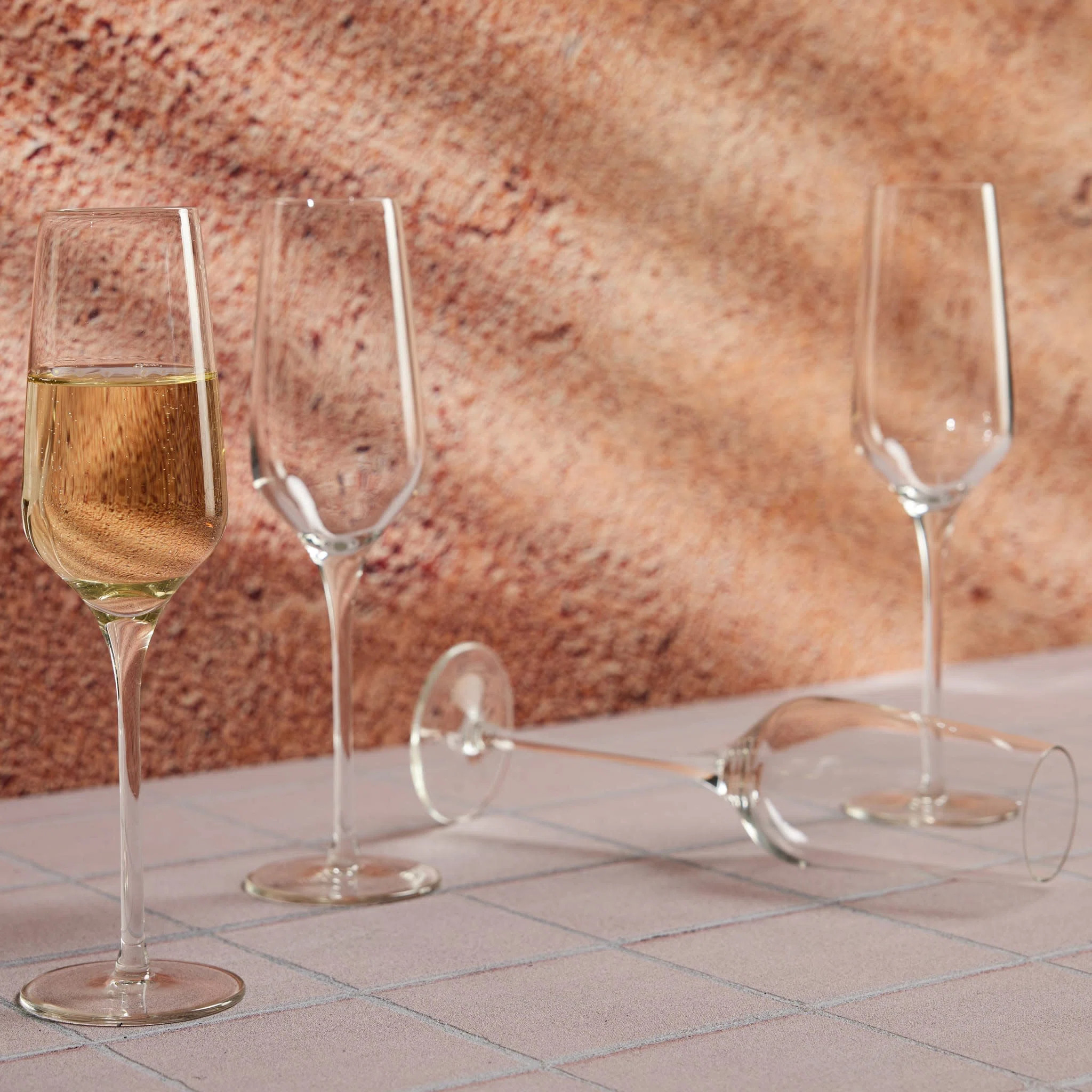 Libbey Signature Greenwich Champagne Flute Glasses, 8.25-ounce (Set of 4) | Wayfair North America